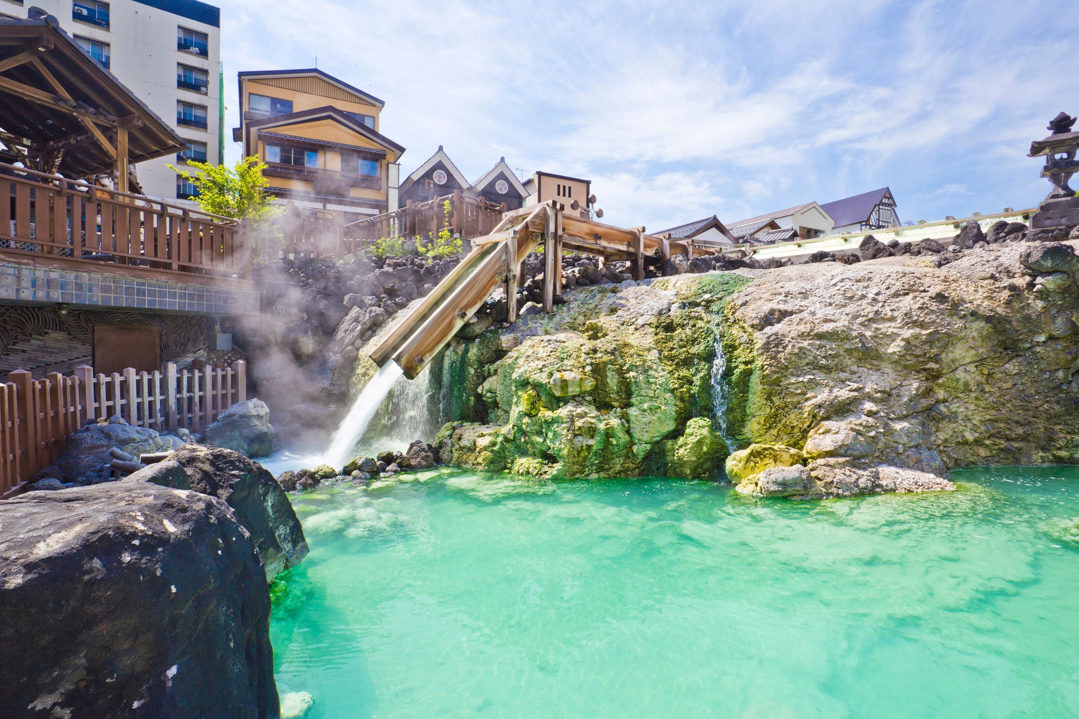A hot spring in Gunma, Japan