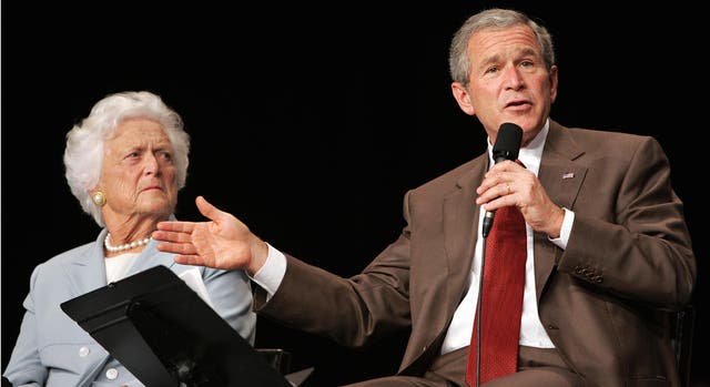 <p>Barbara Bush is being honored at the White House – but her son, the two-term former president George W. Bush, is not attending</p>