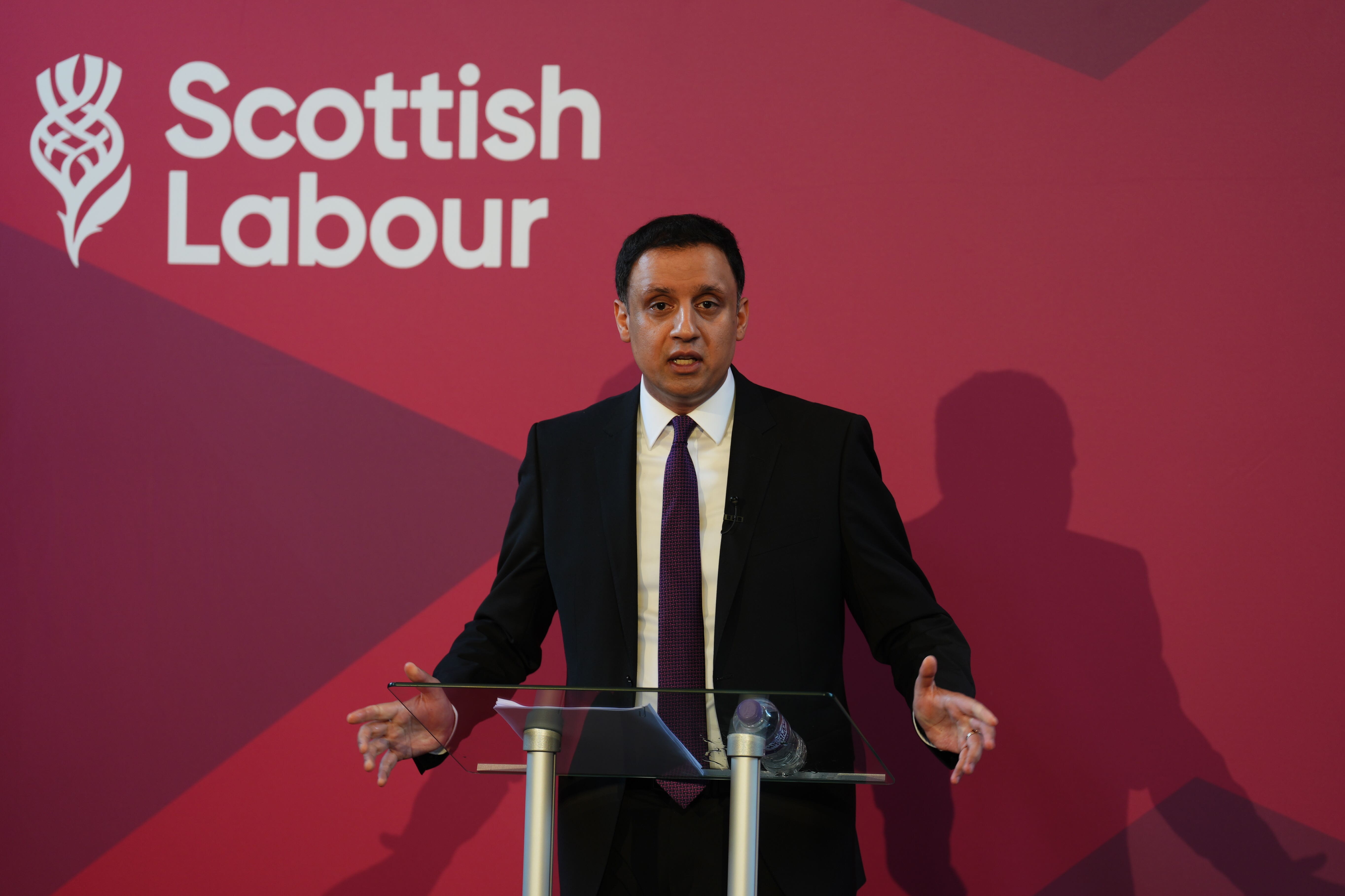 Scottish Labour leader Anas Sarwar said he would offer Scotland a new direction from the SNP (Andrew Milligan/PA)
