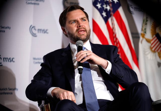<p>Vice President JD Vance spoke to the Munich Security Defense and sought to downplay talks of a rift between the United States and Europe</p>