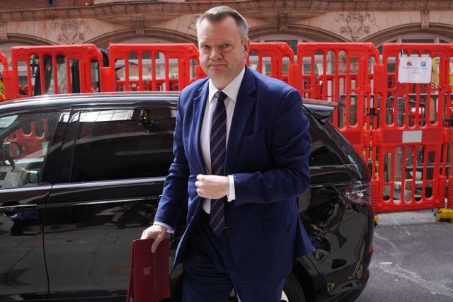 Cabinet Office minister Nick Thomas-Symonds gave evidence at the Infected Blood Inquiry on Wednesday (PA)