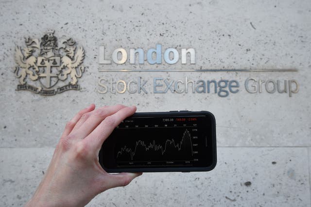 The UK’s FTSE 100 has ended its record run of gains (Kirsty O’Connor/PA)