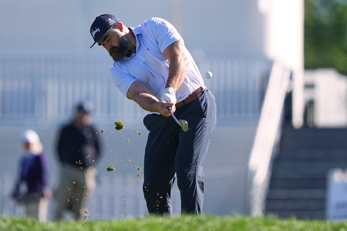 Jason Kelce Participates in Truist Championship Pro-Am Near Philadelphia