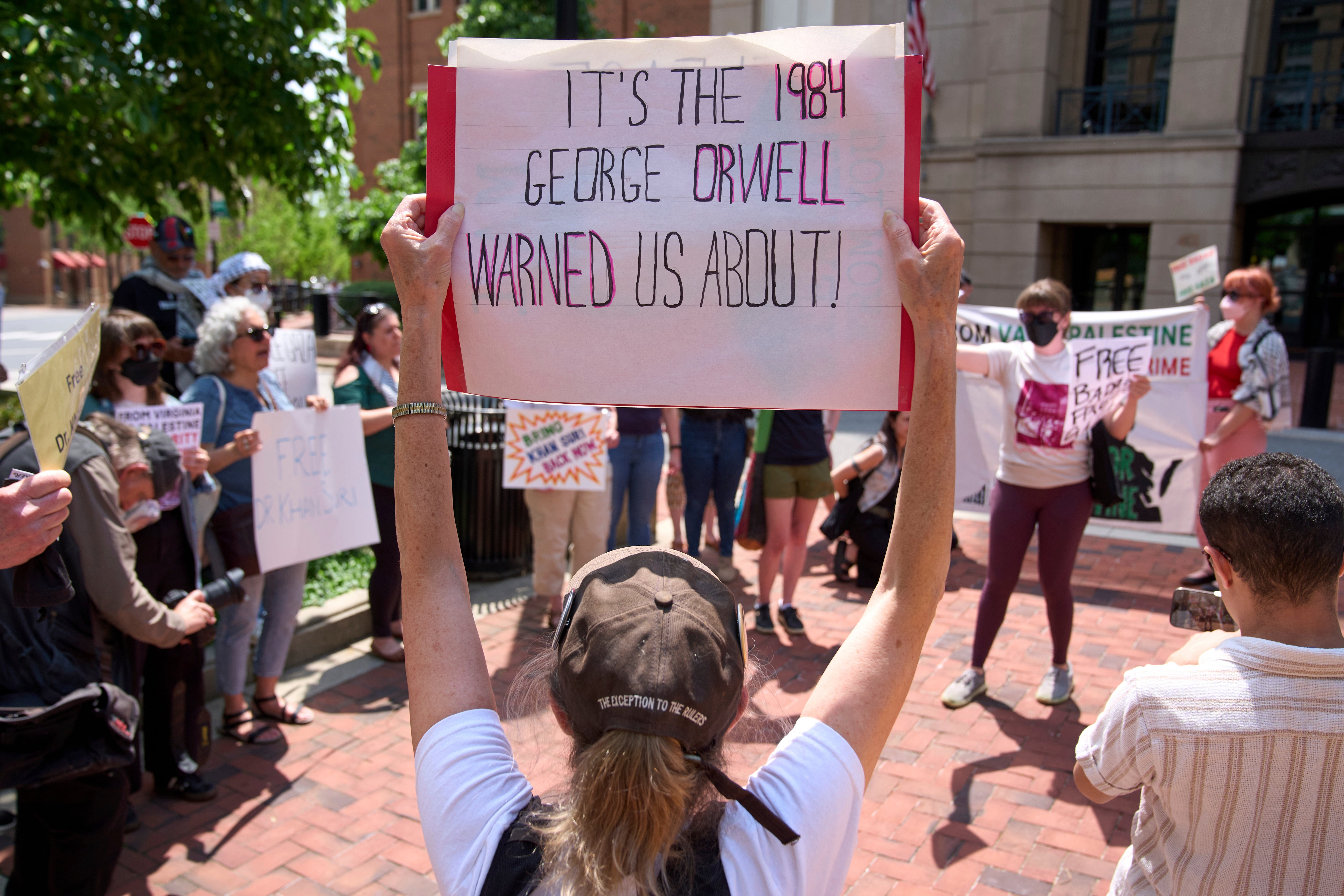 <p>One of George Orwell’s concepts in his futuristic novel ‘1984’ was writing machines</p>