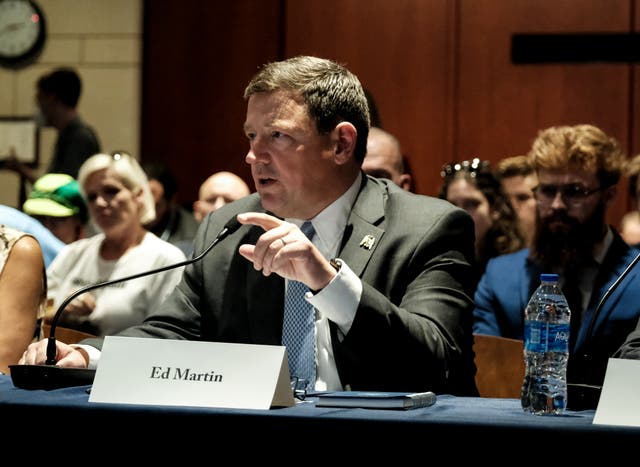 <p>Ed Martin, the interim head of the US Attorney’s Office in DC </p>