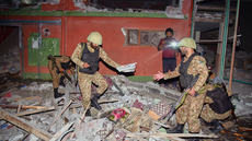 Watch the aftermath of Indian missile strikes on Pakistan-administered Kashmir