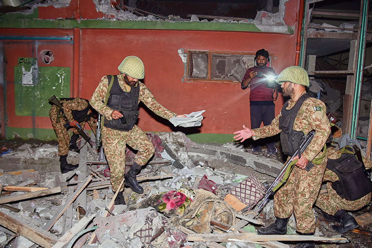 Watch the aftermath of Indian missile strikes on Pakistan-administered Kashmir