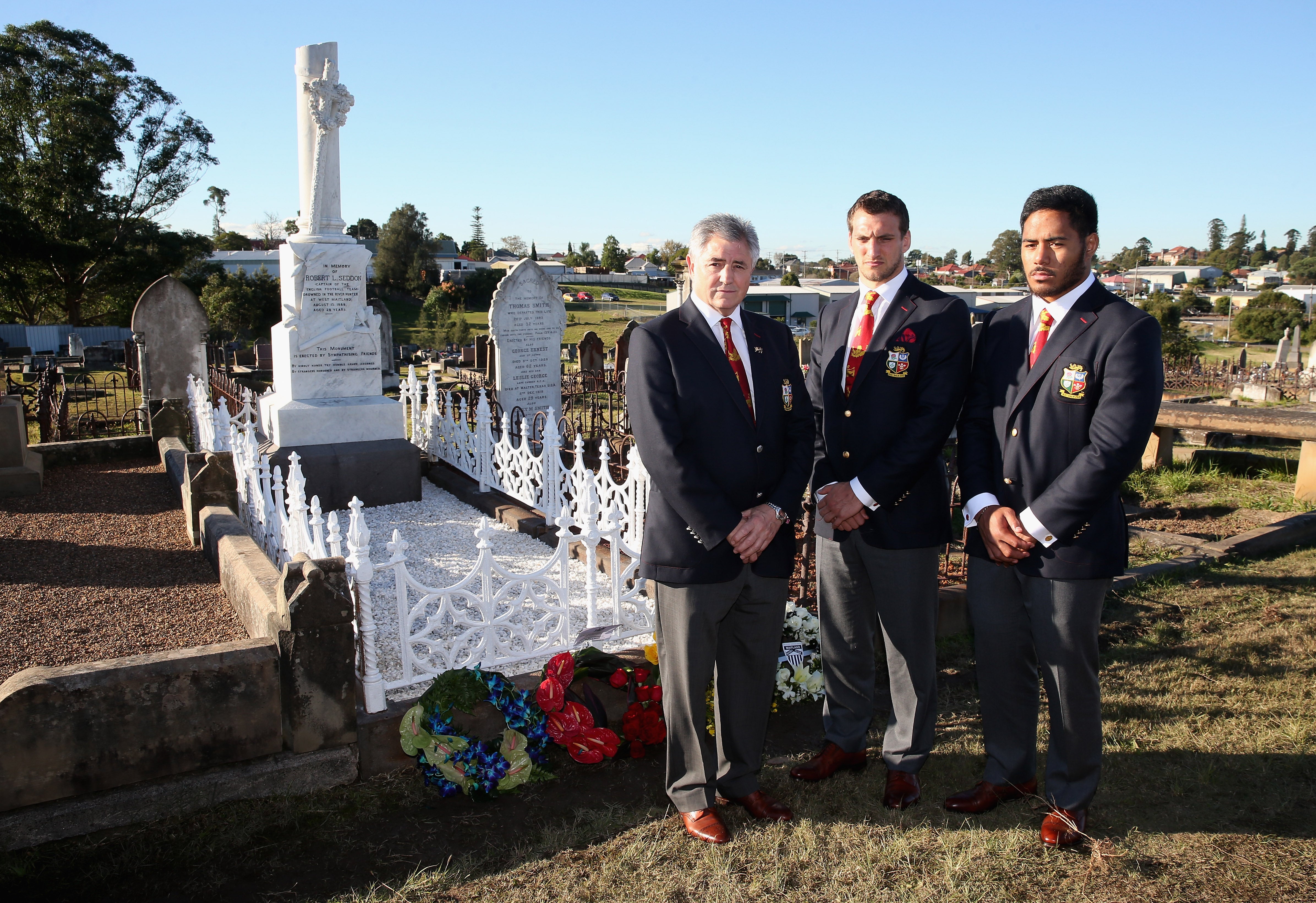 The Lions visited the grave of 1888 captain Robert Seddon, who died on tour in a boating accident, in 2013