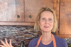 Sex and the City’s Cynthia Nixon gives fans a glimpse inside cosy kitchen in East Hamptons home