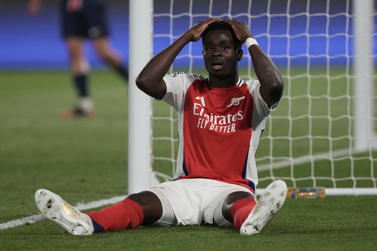 Bukayo Saka to miss England’s World Cup qualifier against Andorra with injury