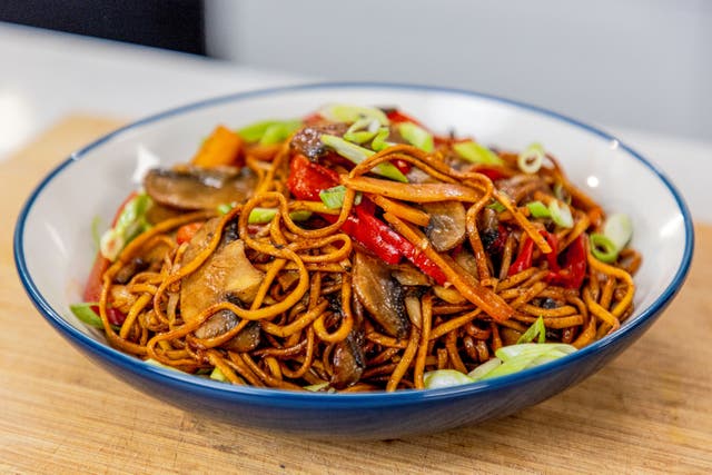 <p>Fast, fragrant and full of umami – this Indo-Chinese noodle stir-fry is Khan’s ode to the bustling hakka kitchens of India</p>