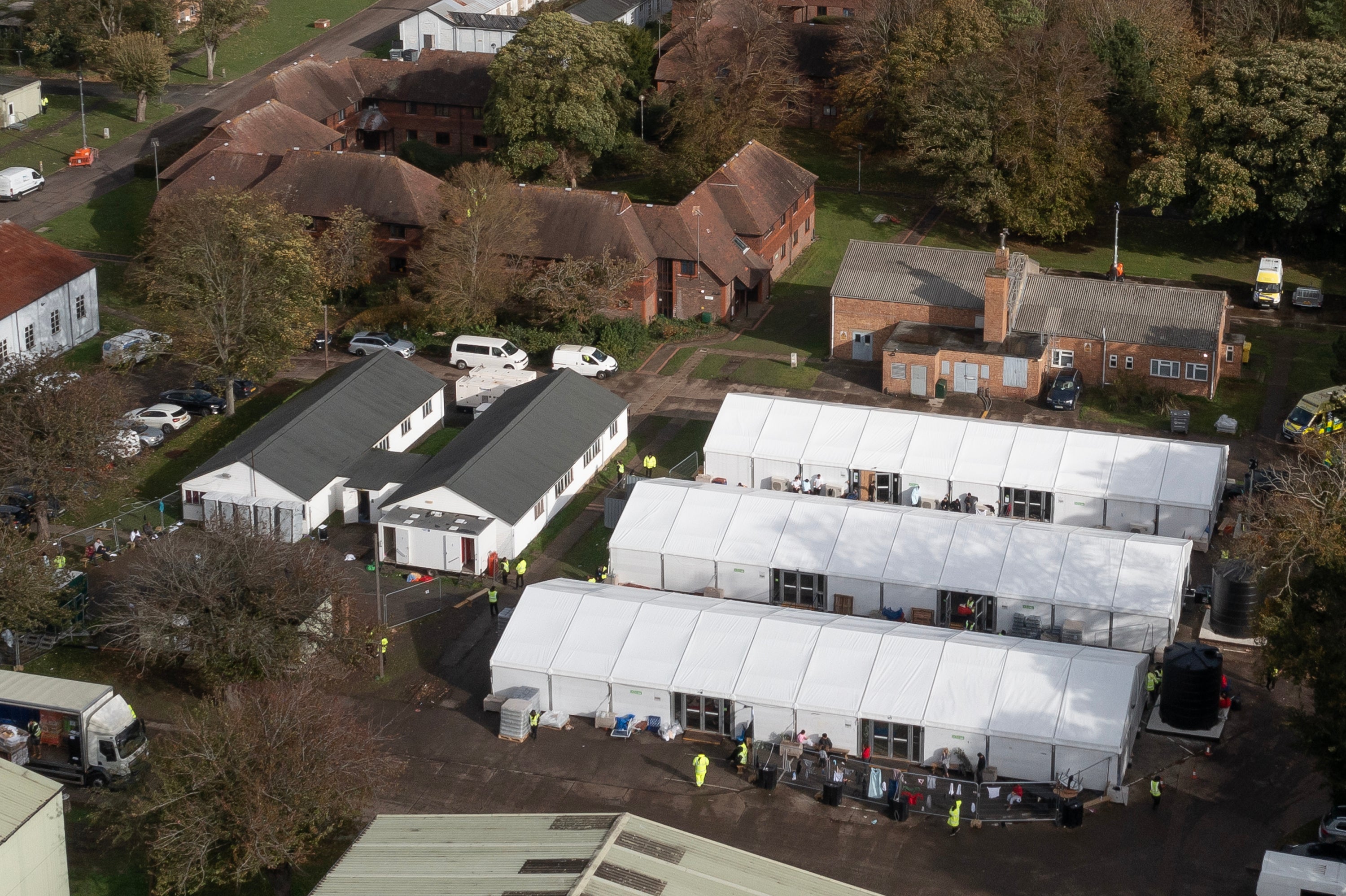 An aerial view of Manston in November 2022