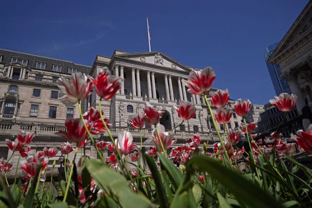 The Bank of England cut the UK’s base interest rate from 4.5% to 4.25% (Yui Mok/PA)