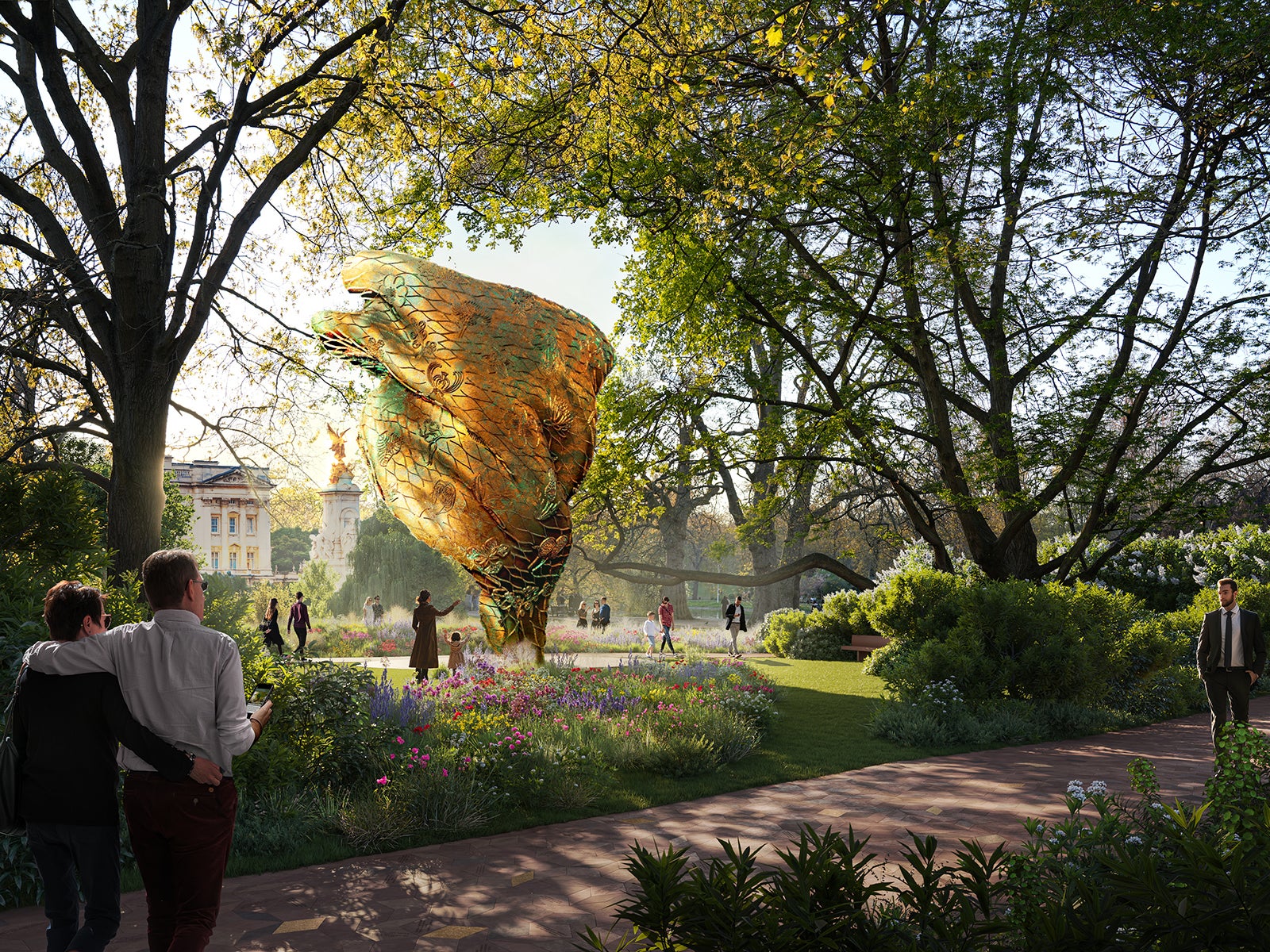 A CGI image showing another of the five shortlisted designs