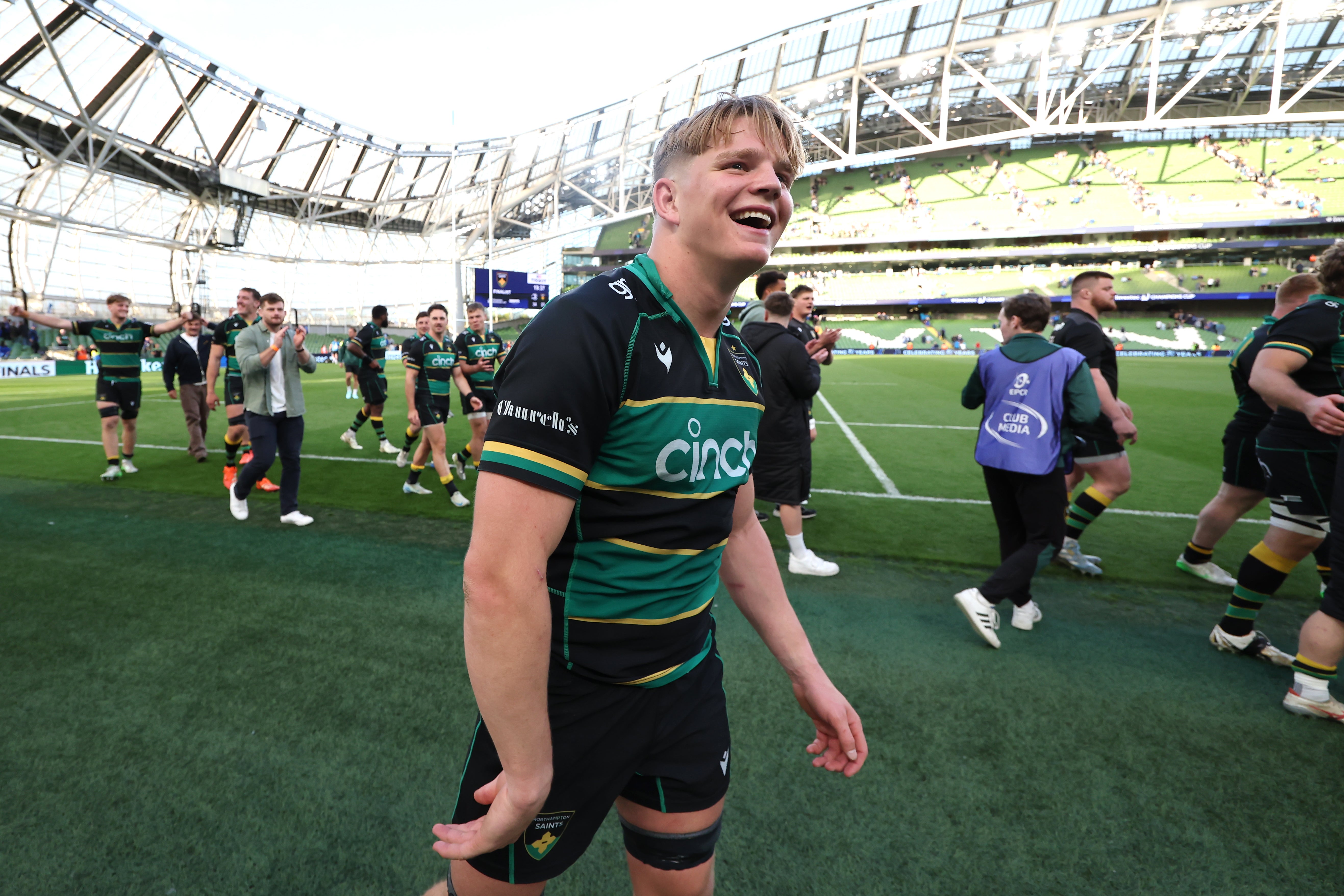 Henry Pollock (centre) has forced his way into the Lions squad