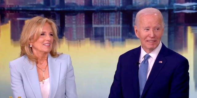 <p>Joe Biden and Dr Jill Biden take questions from the panel on ABC’s The View</p>
