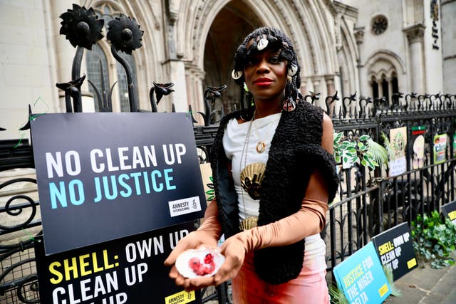 The Bodo community are seeking a court injunction that would compel clean-up action (M-A Ventoura/Amnesty International UK/PA)