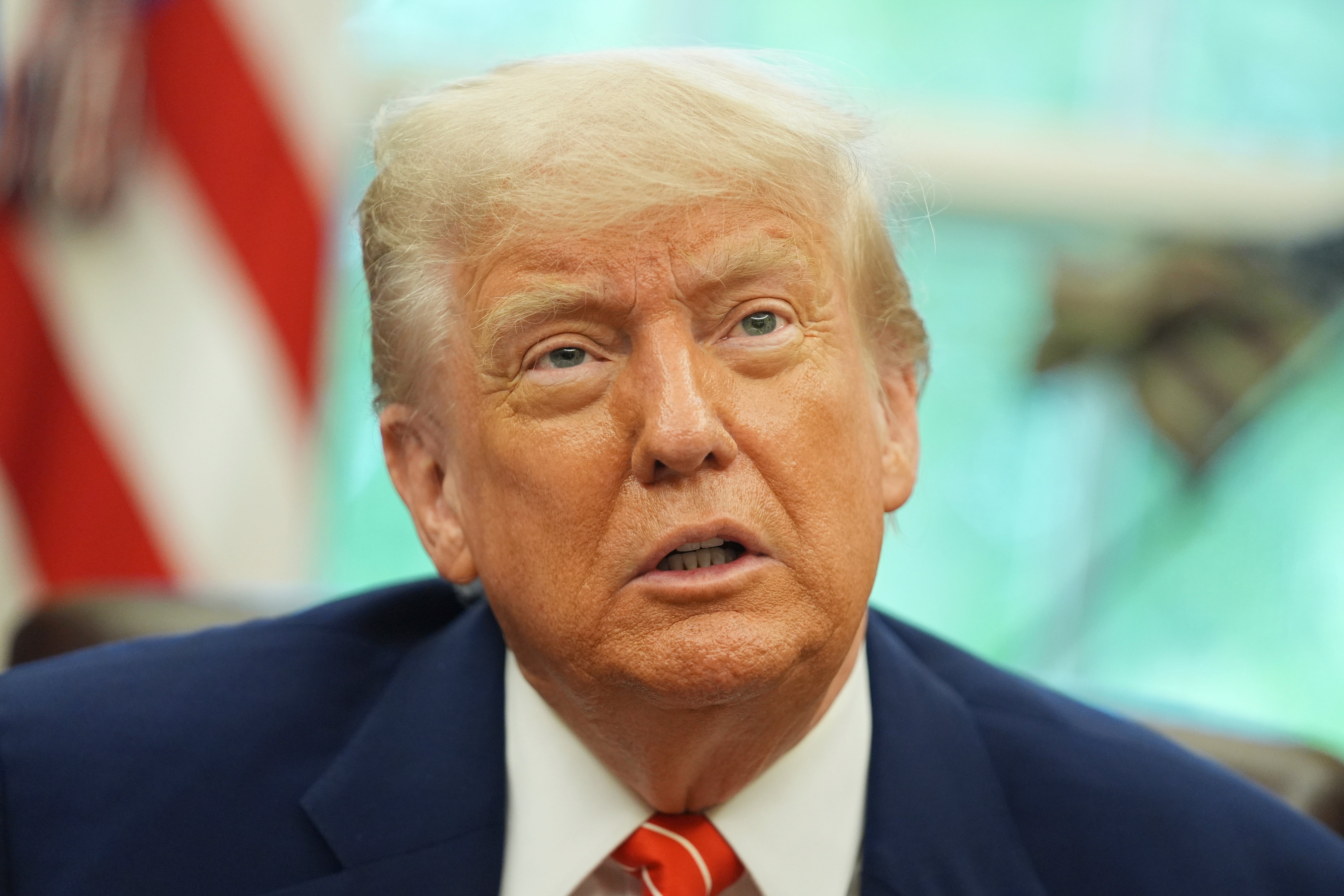 President Donald Trump downplayed the decline in international tourists visiting the U.S. and said it was ‘not a big deal’