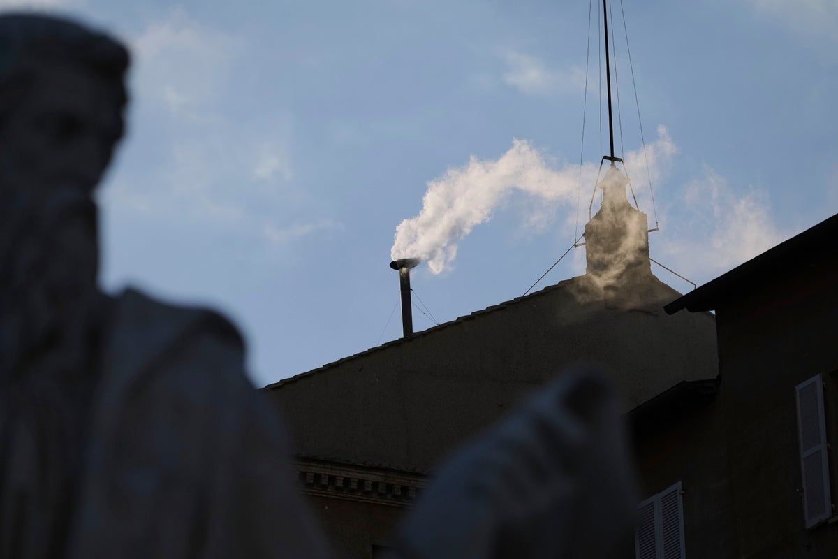 Video shows historic moment white smoke from Sistine Chapel confirms new pope