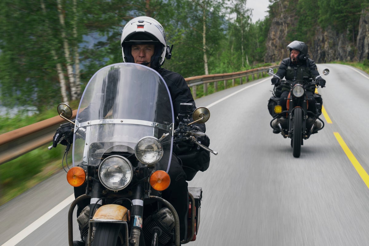 Varroooom! It's back on the bikes for Ewan and Charley for Europe trek in 'Long Way Home.'