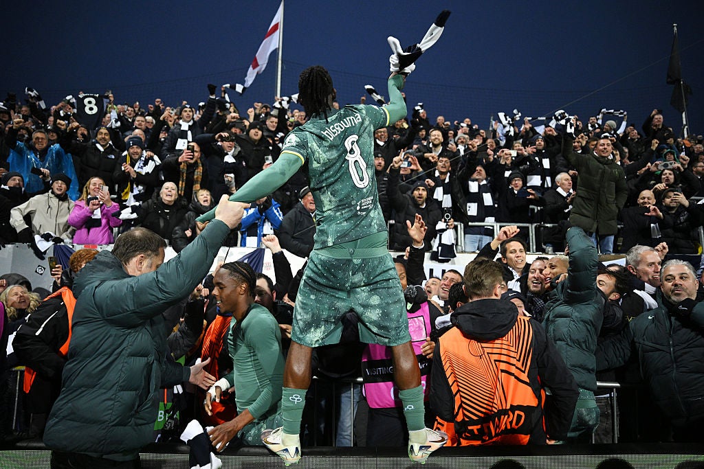 Tottenham Bodo/Glimt Away fue 400 fanáticos