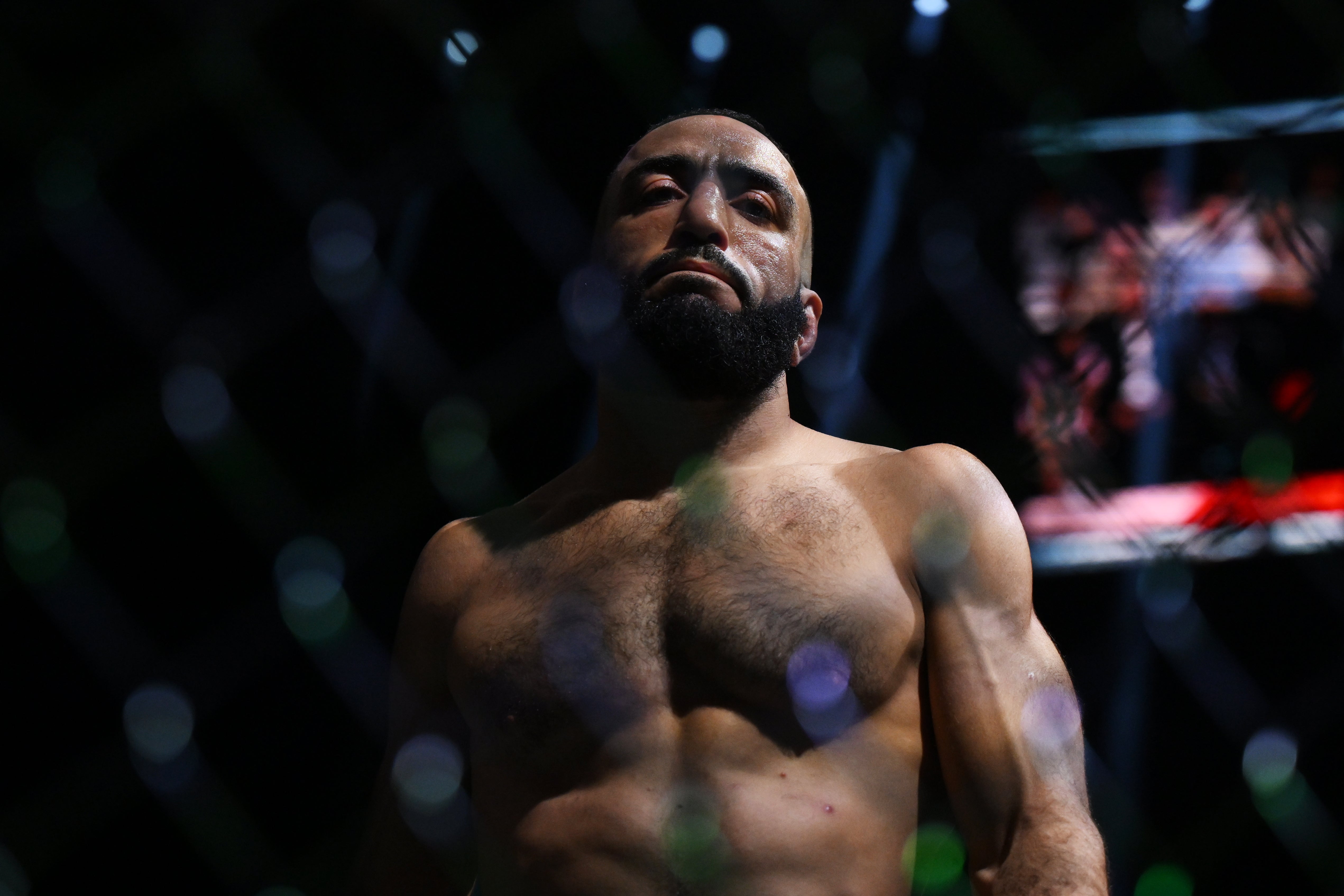 Belal Muhammad pred jeho víťazným ťažkým titulom v júli 2024