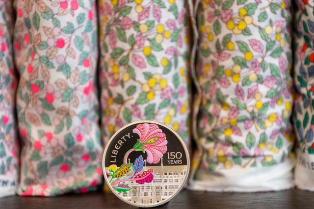Liberty coins will be on display at Liberty from May 12, as well as being available to buy from the Royal Mint website (Royal Mint/Jas Lehal/PA Assignments)