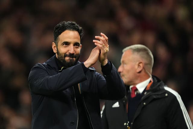 Ruben Amorim hailed Manchester United’s fighting spirit (Martin Rickett/PA)