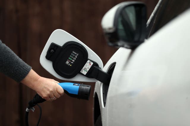 Some 65,850 battery electric cars changed hands between January and March, the Society of Motor Manufacturers and Traders said (Andrew Matthews/PA)