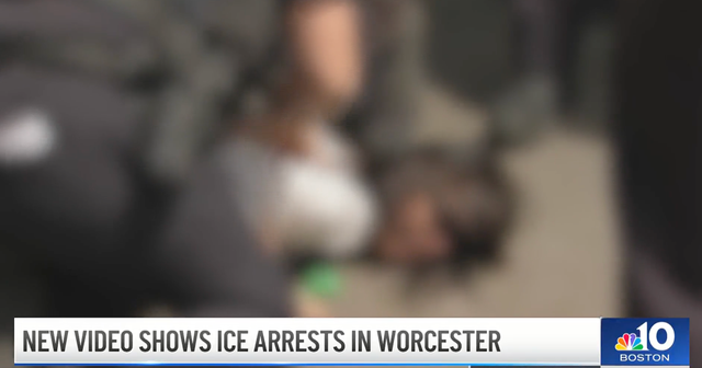 Moment ‘fed up’ crowd in Massachusetts swarms ICE agents attempting to ...