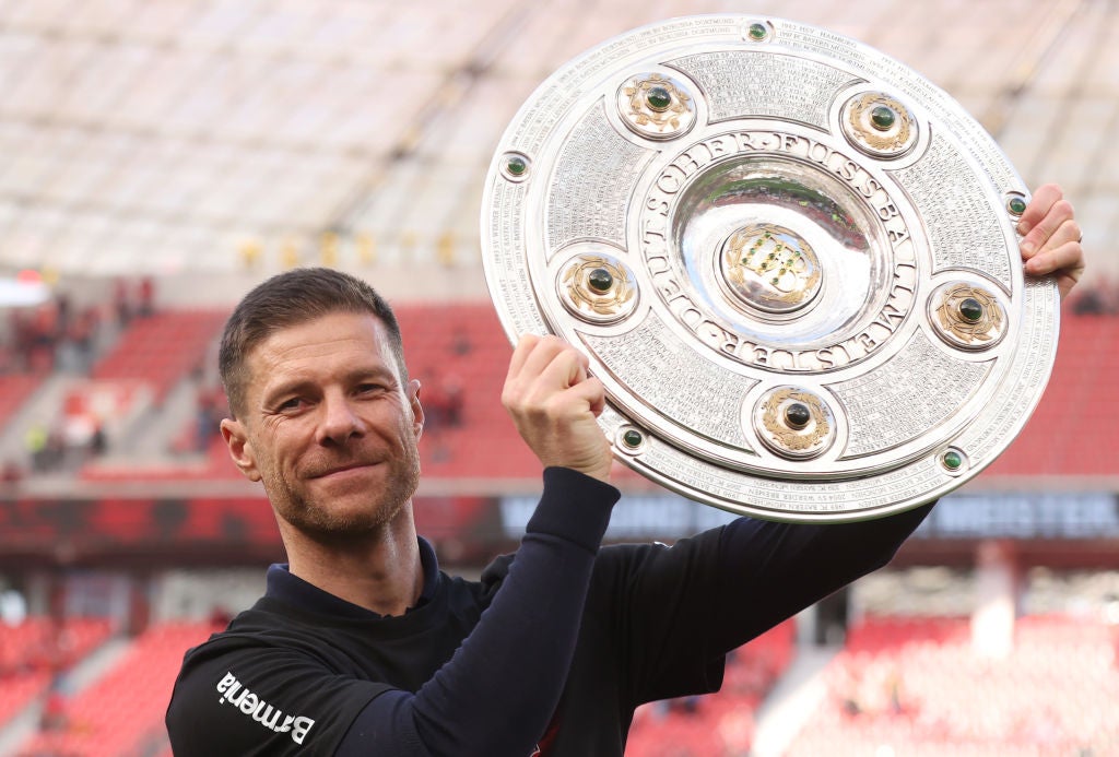 Xabi Alonso levou o Bayer Leverkusen ao seu primeiro Meisterschale