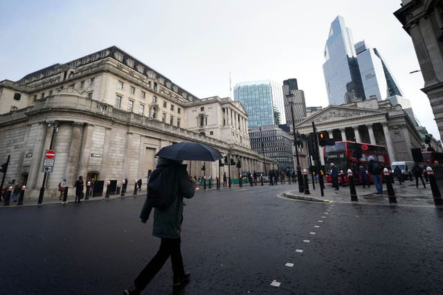 Tariffs and trade uncertainty are not causing a ‘dramatic’ shift in the UK economy, the Bank of England’s chief economist has said (Yui Mok/PA)