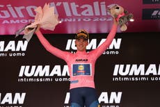Who is leading the Giro d’Italia? Maglia rosa and general classification standings