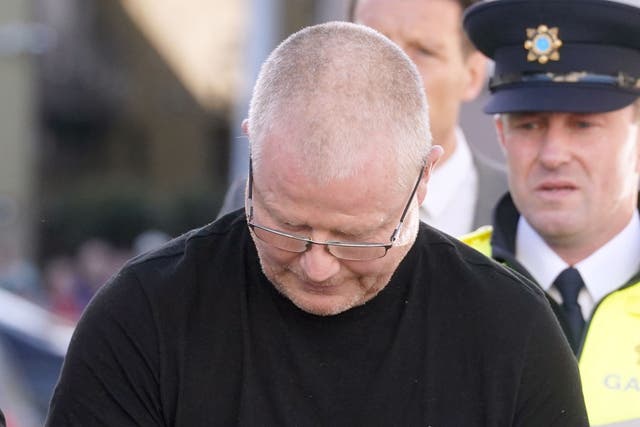 <p>Richard Satchwell arriving at the District Court in Cashel, Co Tipperary, after he was charged</p>