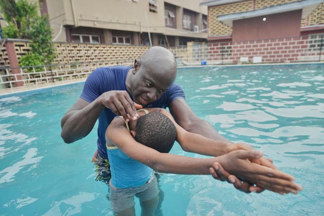 Nigeria Swimming Disabled People