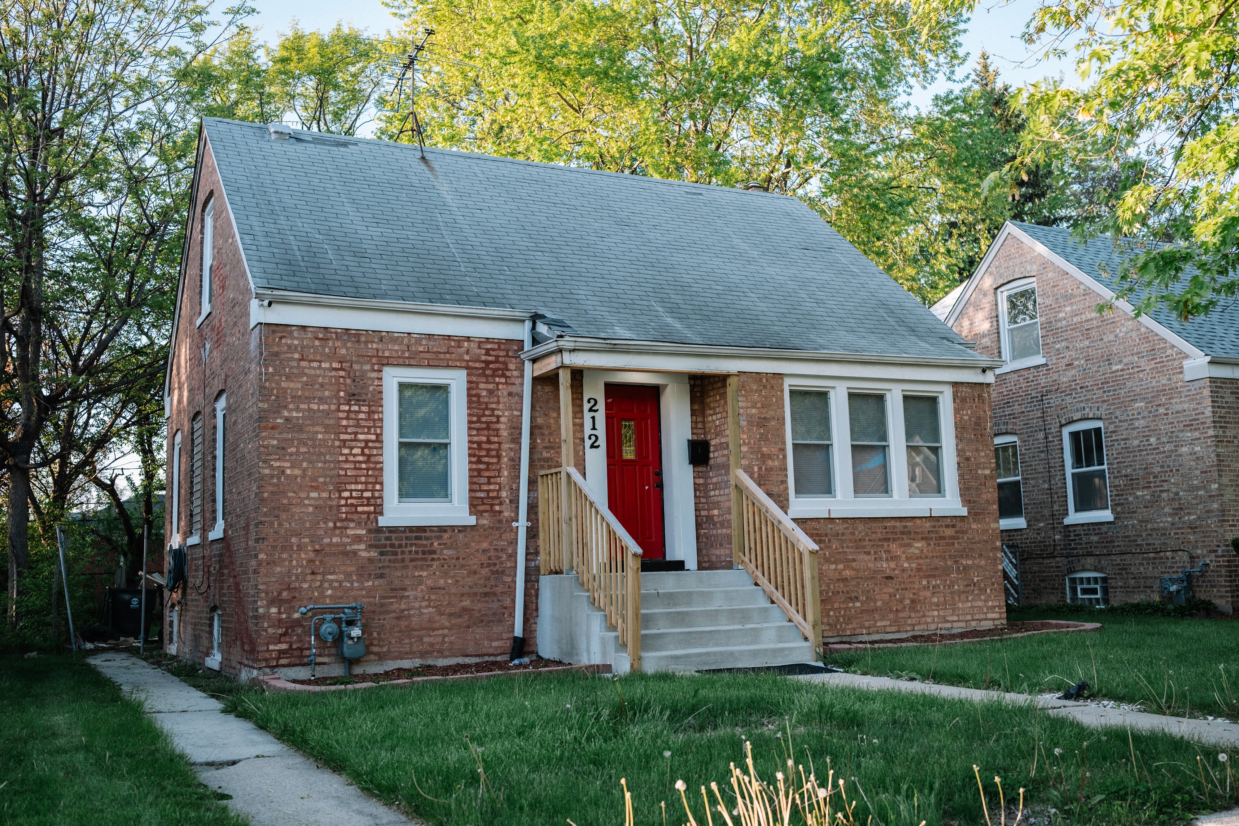 The childhood home of Pope Leo XIV in Dolton, Illinois.