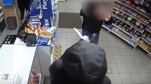 Shop worker confronts knife-wielding robber after colleague threatened