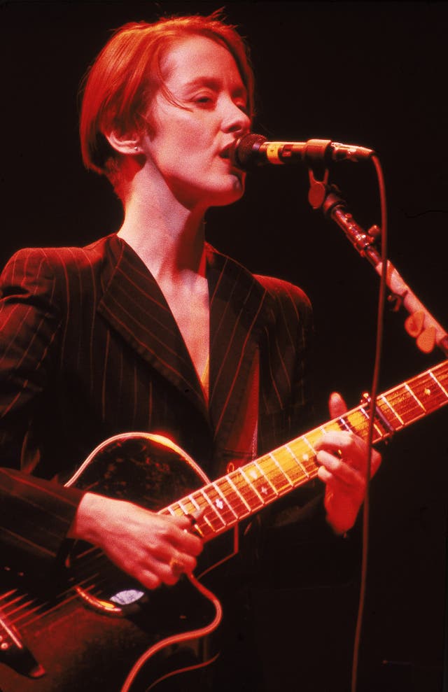 <p>Suzanne Vega performing in 1990</p>