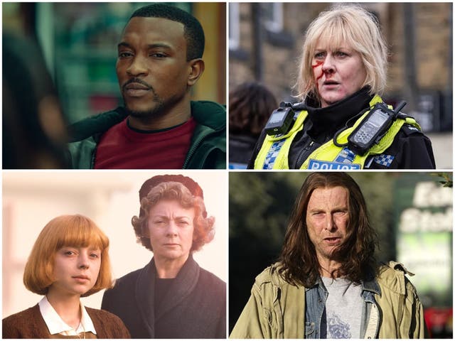 <p>Clockwise from top left: ‘Top Boy’, ‘Happy Valley’, ‘Shameless’, ‘Oranges Are Not the Only Fruit’</p>
