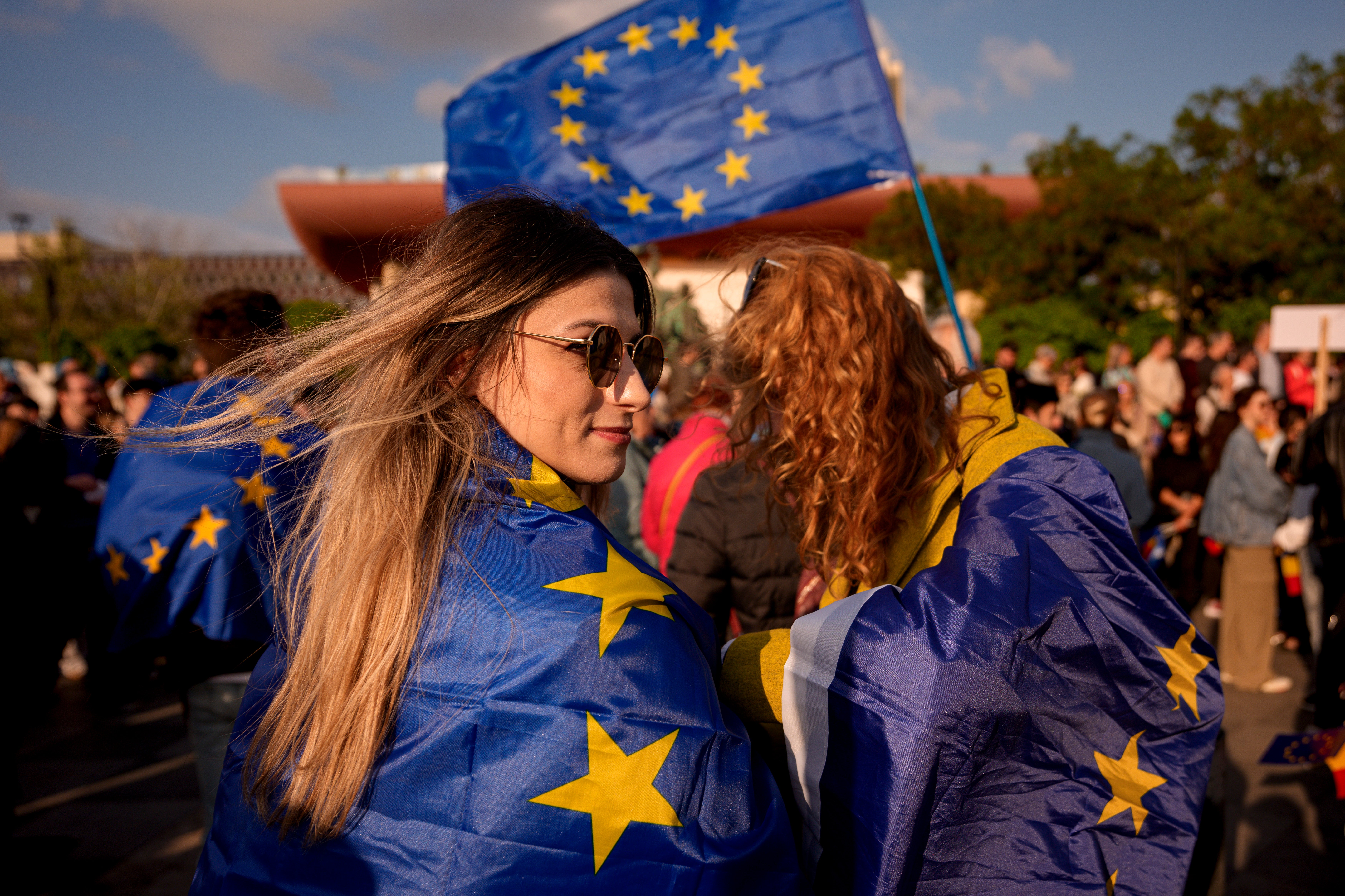 Romania Election Pro-EU Rally