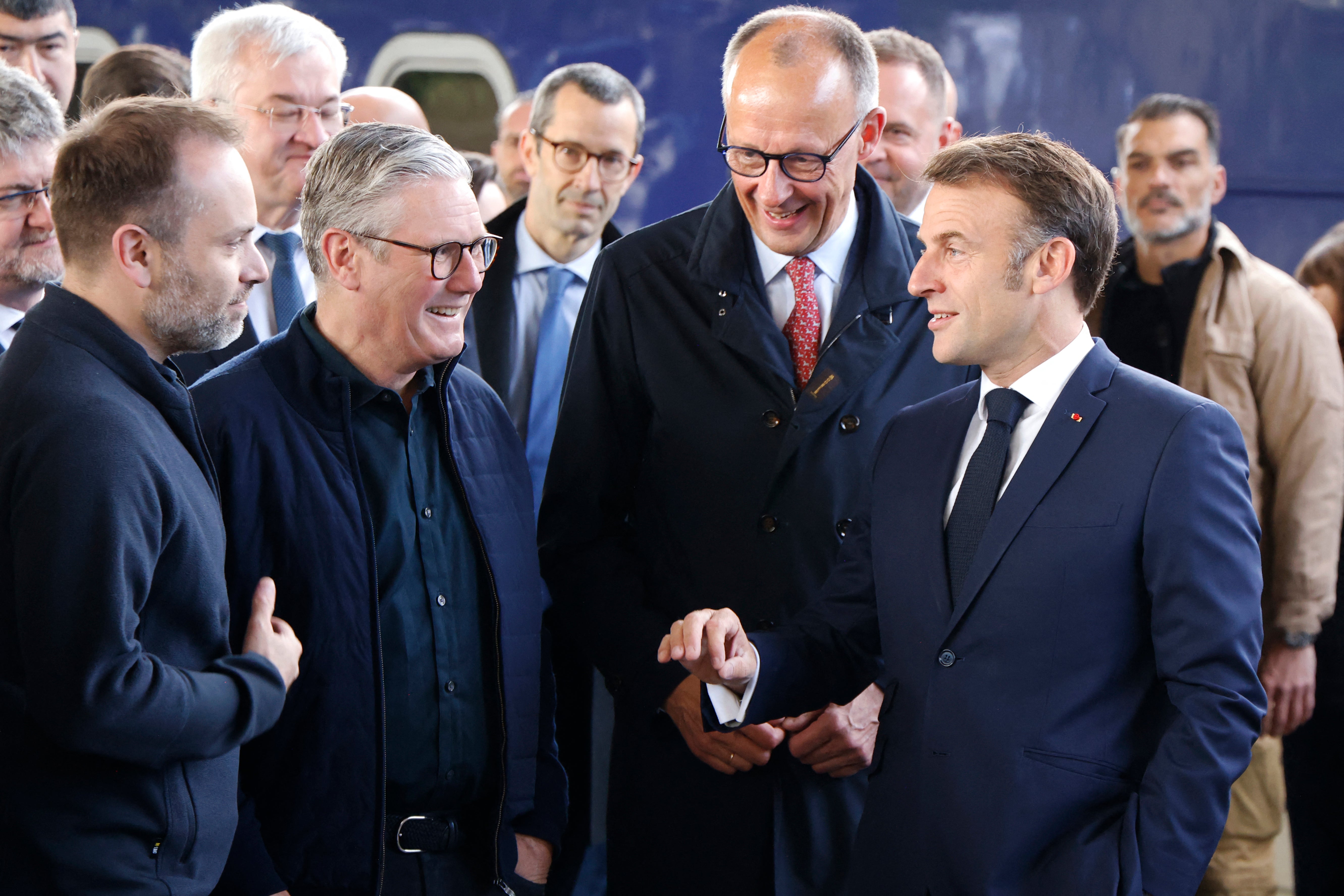 Starmer and Macron meet in Kyiv as allies over Ukraine but rivals in selling frigates