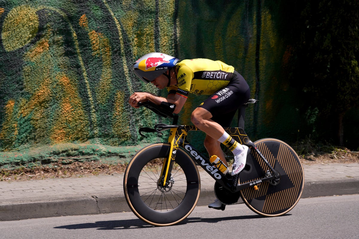 Giro d’Italia LIVE: Josh Tarling leads time-trial standings from Primoz Roglic on stage two
