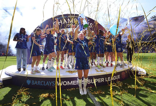 <p>The WSL, which was topped by Chelsea this year, has been rebranded</p>