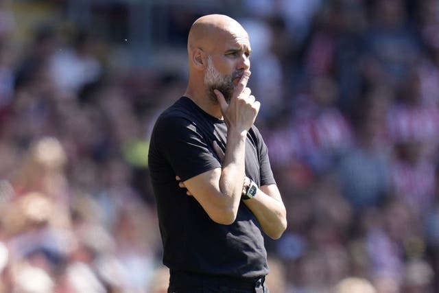 Manchester City manager Pep Guardiola knows Champions League qualification will go down to the final day (Andrew Matthews/PA)