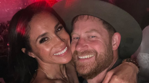 Meghan and Prince Harry embrace during date night at Beyonce concert