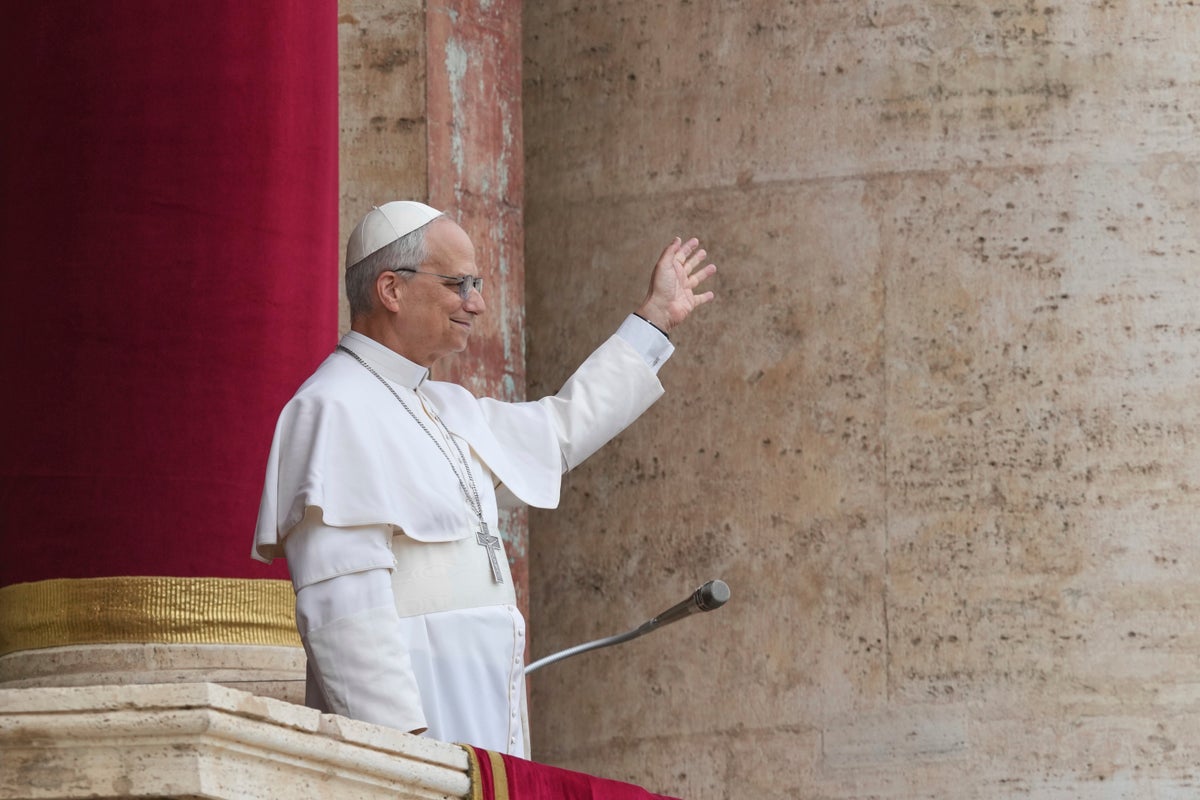 ‘No more war,’ Pope Leo pleads to world in first Sunday address at the Vatican