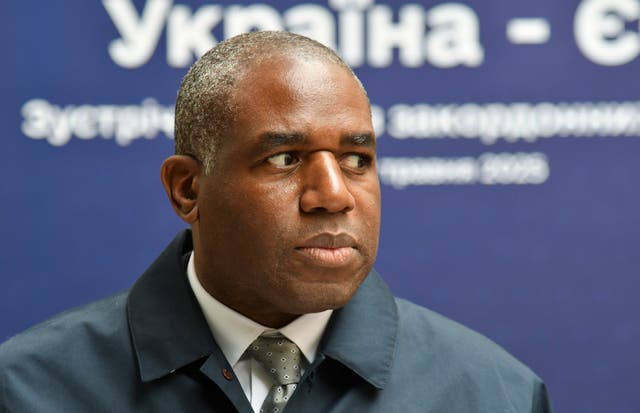 <p>David Lammy is expected to announce further sanctions targeting those supporting Russia's invasion of Ukraine </p>