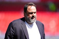 Nottingham Forest owner enters pitch to fume at manager Nuno Espirito Santo
