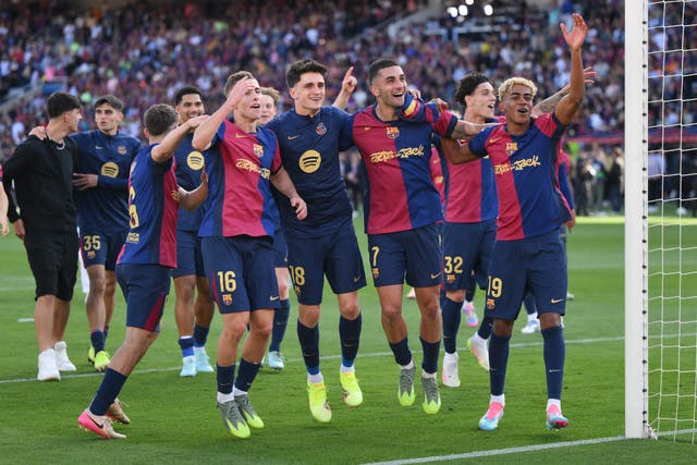 <p>Barcelona are now seven points clear of their fierce rivals</p>