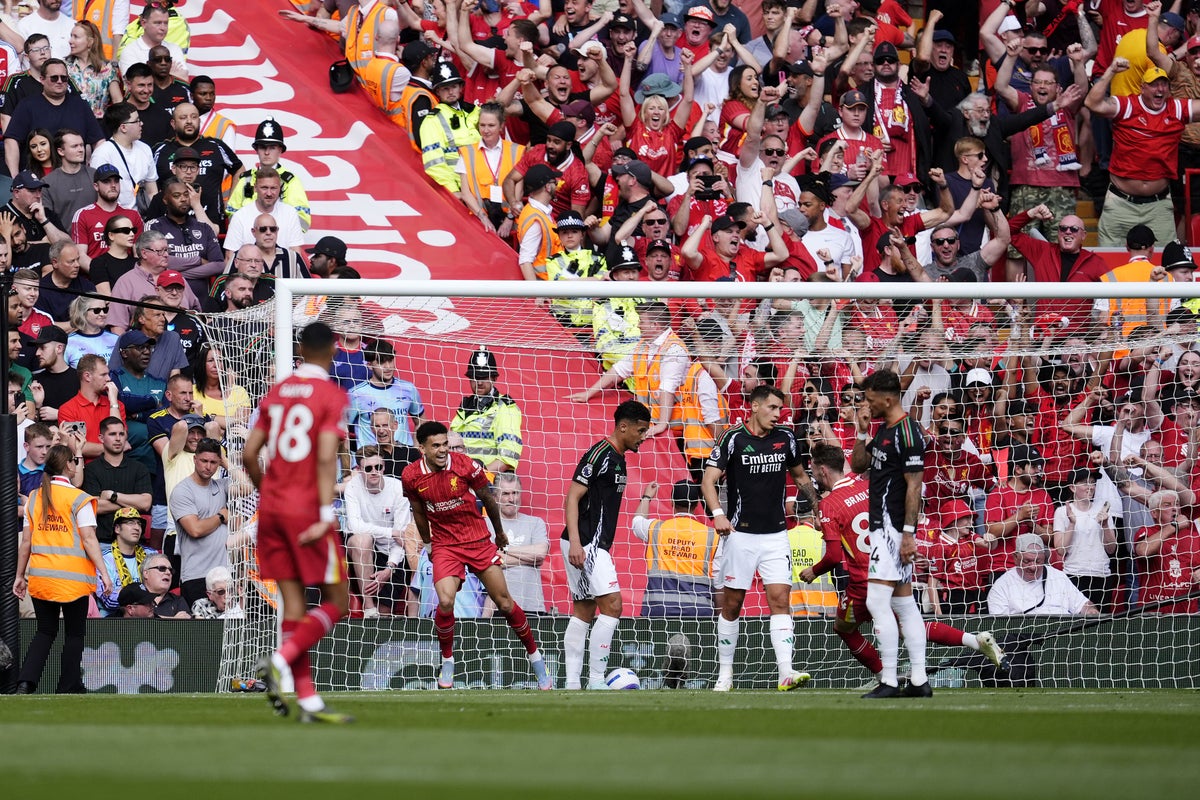 Liverpool fans taunt Arsenal but Gunners have last laugh with Anfield comeback